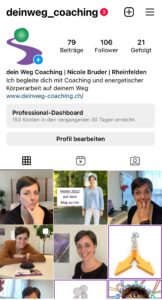 Instagram Profil dein Weg Coaching Rheinfelden Jahresrückblick 22